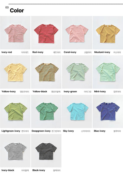Saint T-Shirts [Ivory-Red/5/S(2-3yr)]