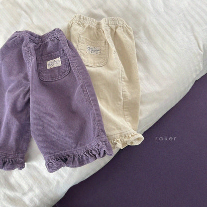 [PRE-ORDER] Lovely Corduroy Frill Pants