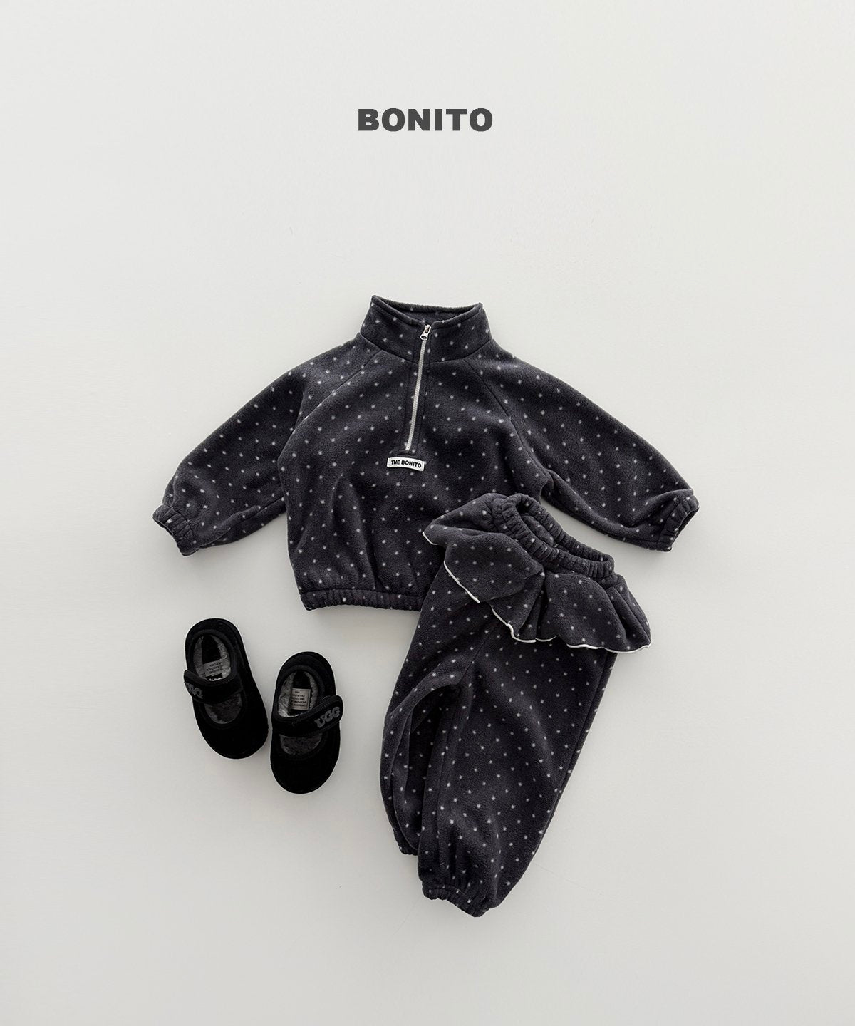 [PRE-ORDER] Dot Frill Top Bottom Set