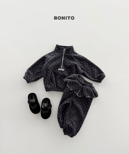 [PRE-ORDER] Dot Frill Top Bottom Set