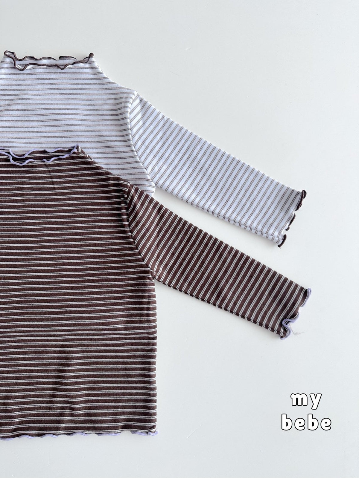 [PRE-ORDER] Stripe Half Turtleneck T-Shirts