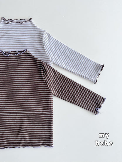 [PRE-ORDER] Stripe Half Turtleneck T-Shirts