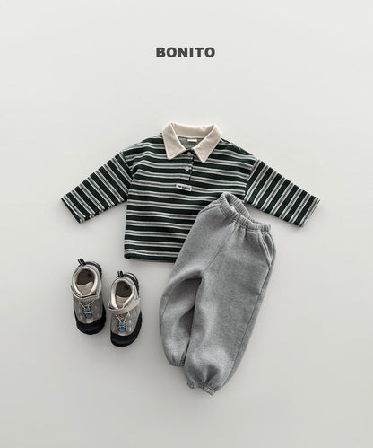 [PRE-ORDER] Stripe Choco Collar T-Shirts