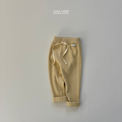Cozy Ribbed Leggings [Blue, Beige/M(3-4yr)]
