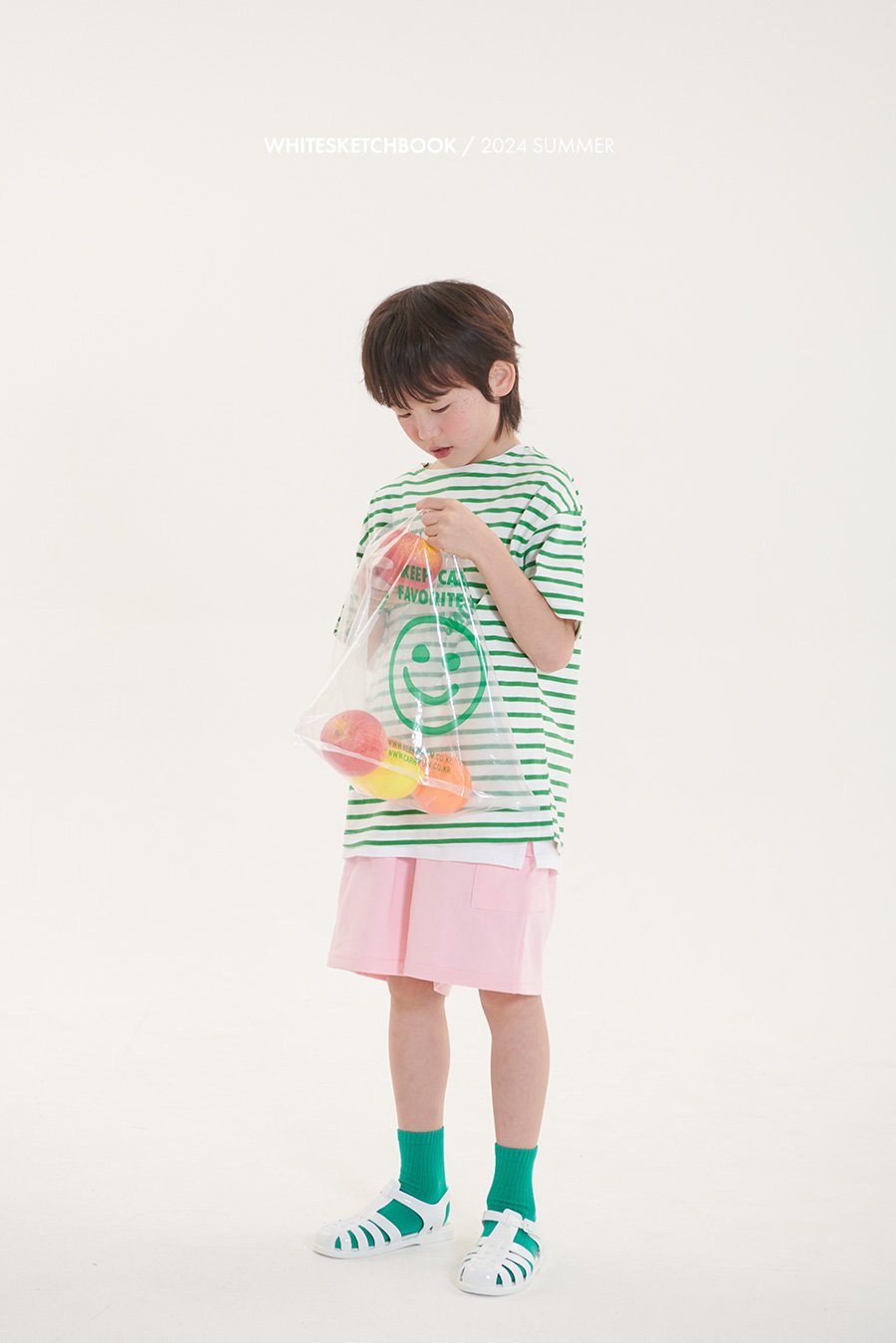 Saint T-Shirts [Ivory-Red/5/S(2-3yr)]
