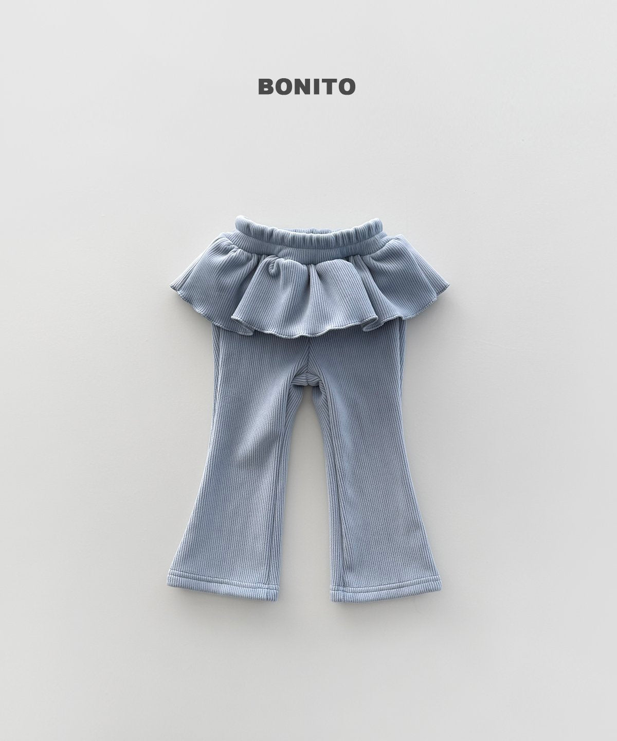 [PRE-ORDER] Velour Frill Boot-Cut Pants