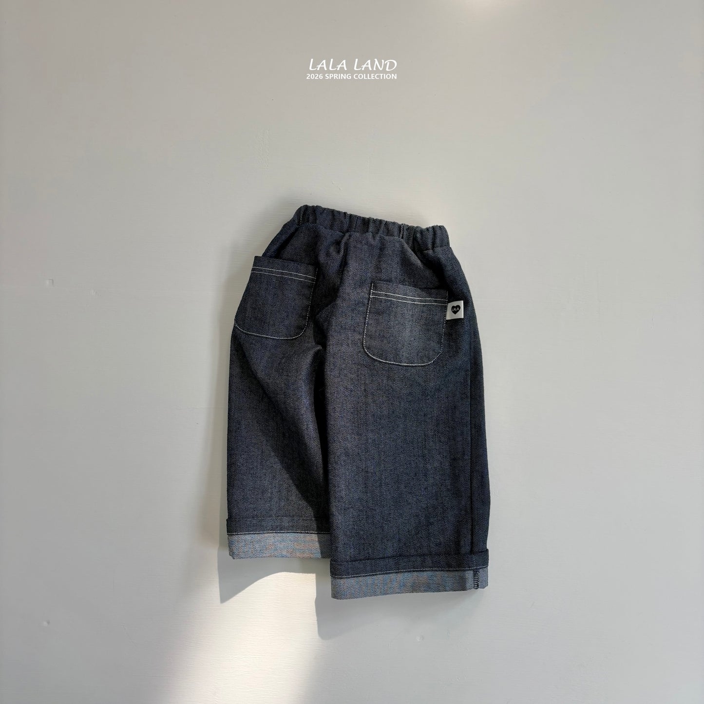 [PRE-ORDER] Roll-Up Stitch Denim Pants