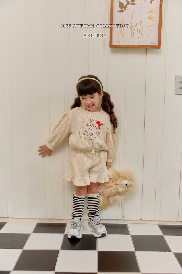 [PRE-ORDER] Cat Waffle Top Bottom Set