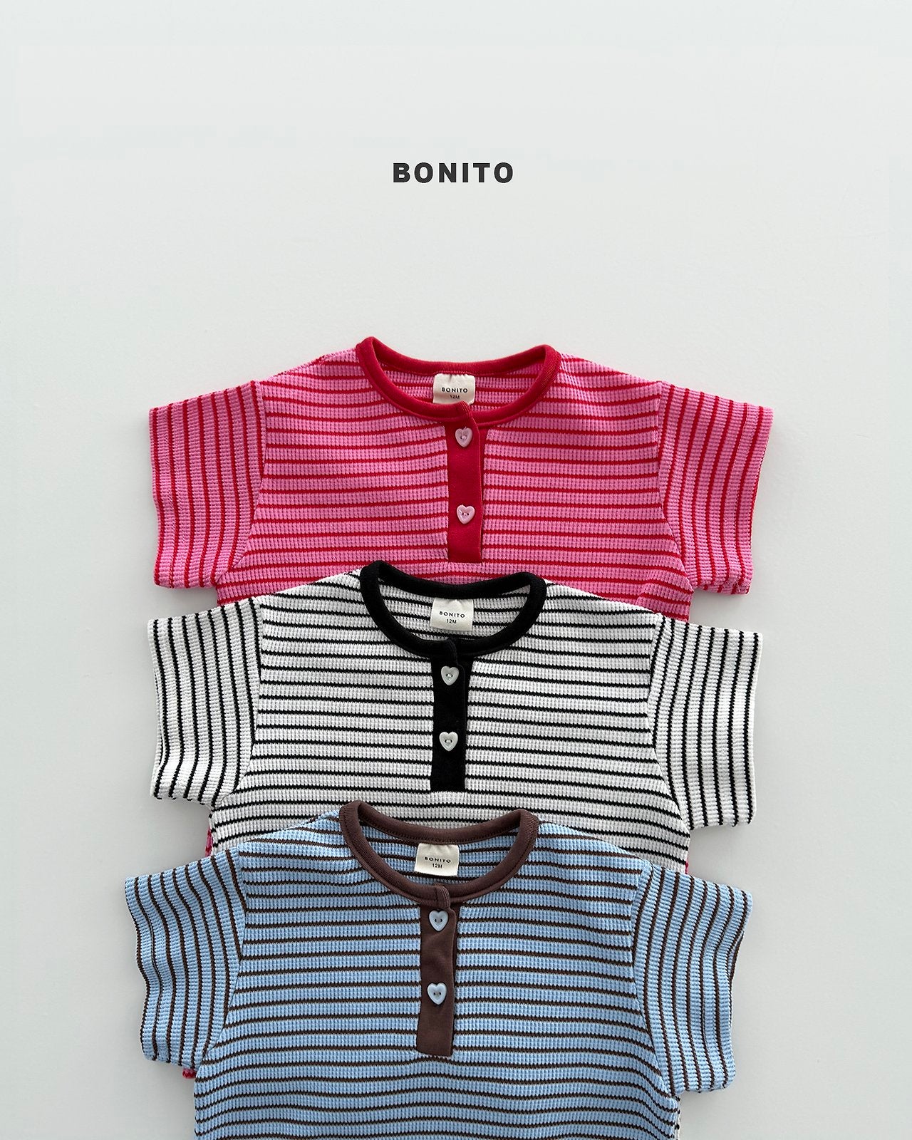 [PRE-ORDER] Summer Waffle Stripe Body Suit