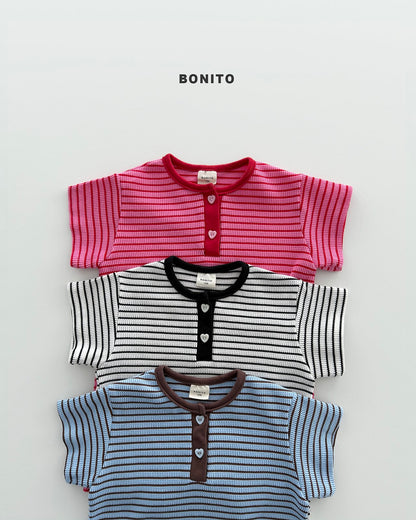 [PRE-ORDER] Summer Waffle Stripe Body Suit