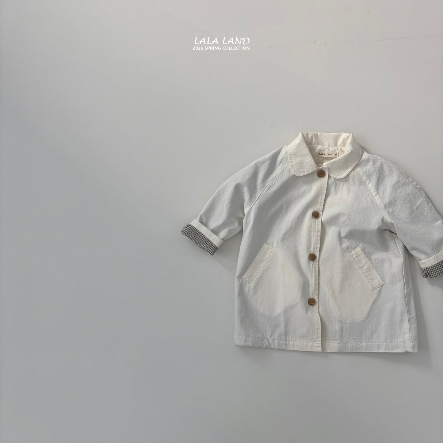 Spring Trench Coat [Cream/M(3-4yr)]