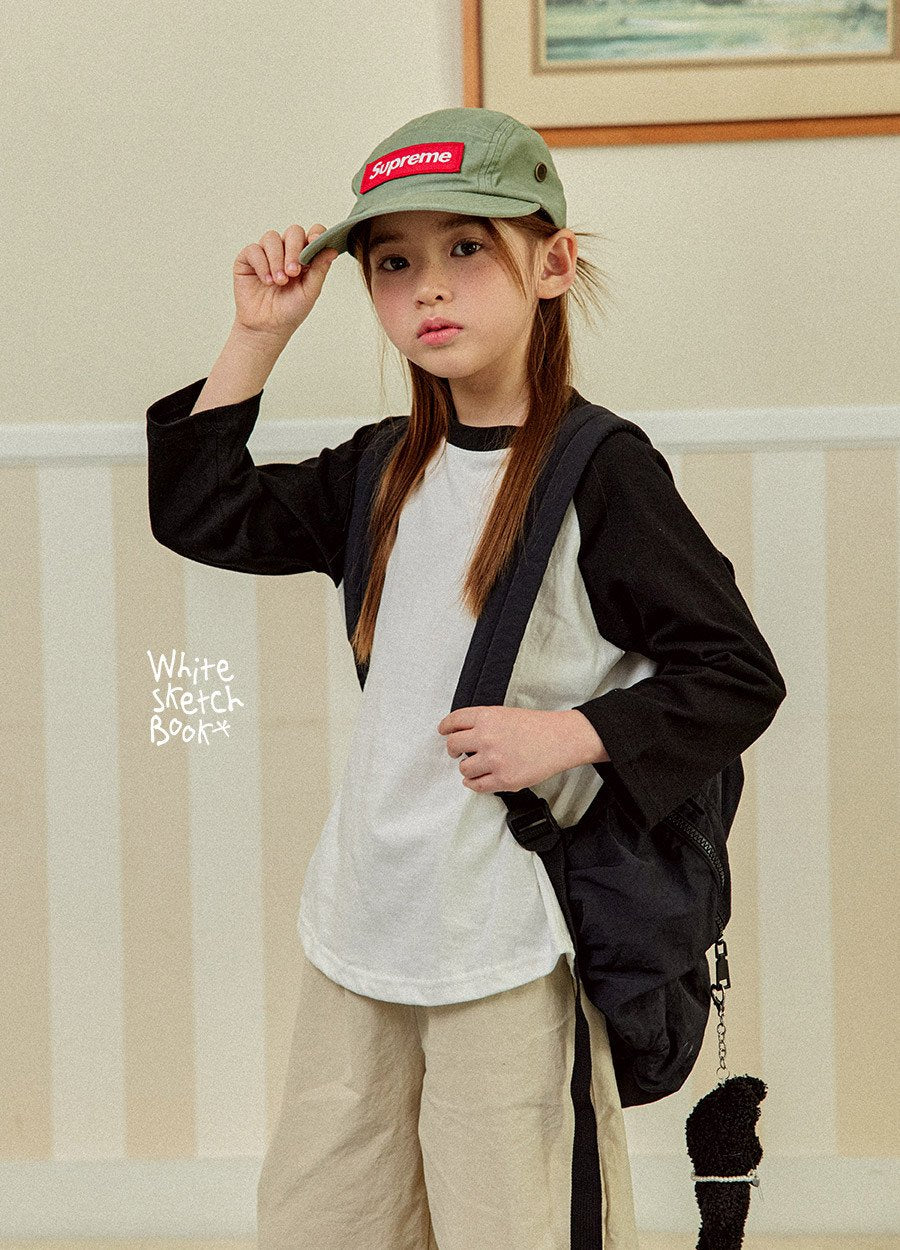 [PRE-ORDER] New Color Block Raglan 3/4 Sleeve T-Shirts