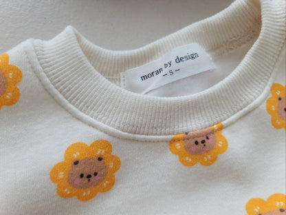[PRE-ORDER] Bear Flower Top Bottom Set
