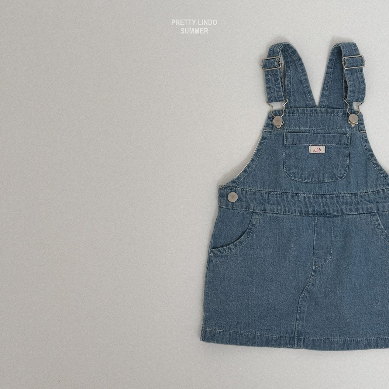 [PRE-ORDER] Denim Suspender Dress