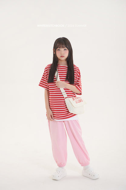 Saint T-Shirts [Ivory-Red/5/S(2-3yr)]