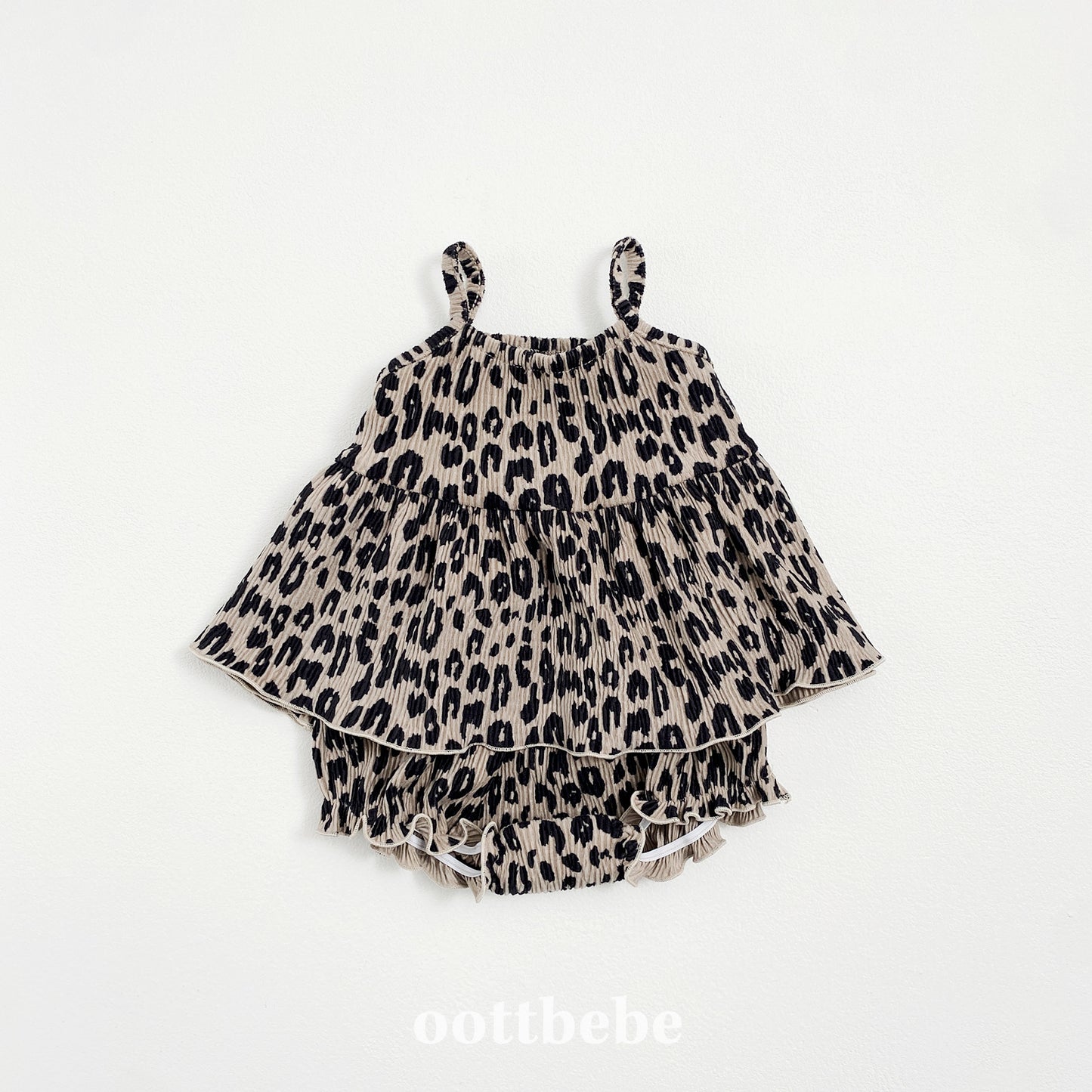 [PRE-ORDER] Leopard Baby Top Bottom Set