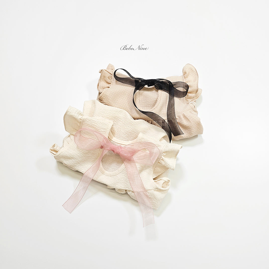 [PRE-ORDER] Petit Frill Ribbon Body Suit