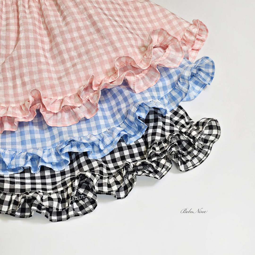[PRE-ORDER] Check Frill Blouse