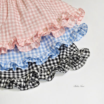 [PRE-ORDER] Check Frill Blouse