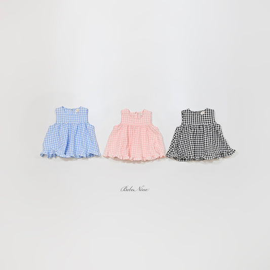 [PRE-ORDER] Check Frill Blouse