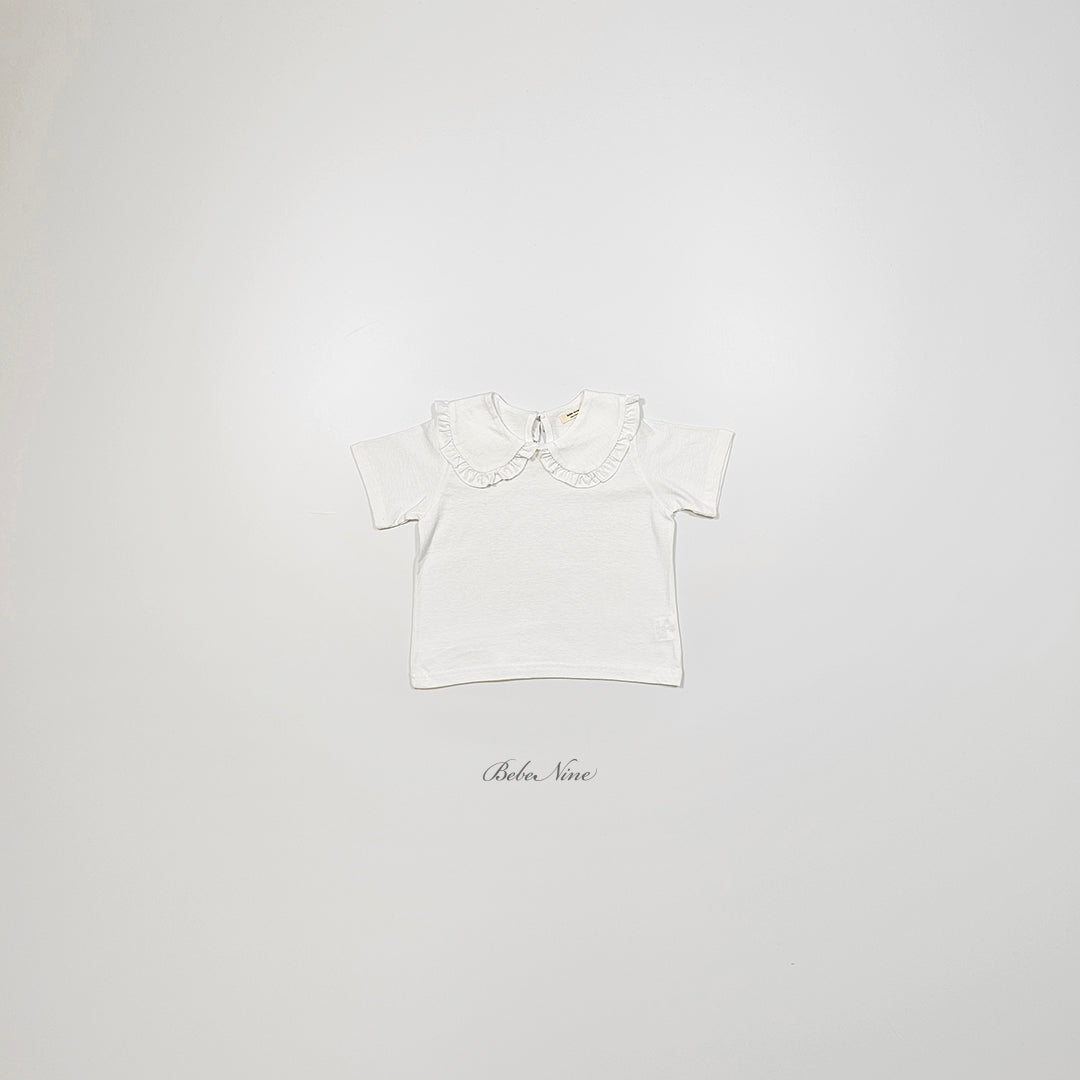 [PRE-ORDER] Frill Round Collar T-Shirts