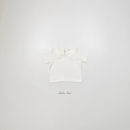 [PRE-ORDER] Frill Round Collar T-Shirts