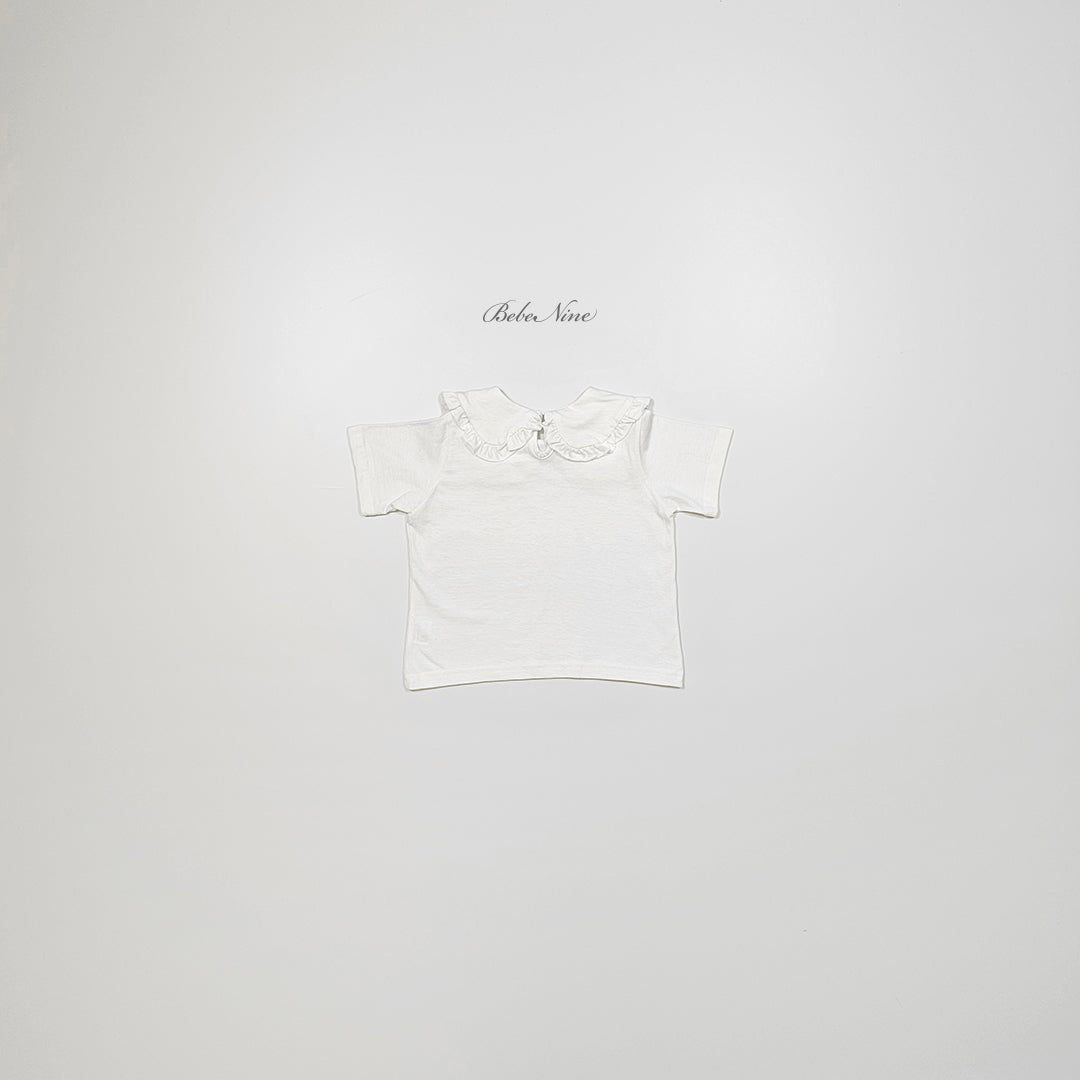[PRE-ORDER] Frill Round Collar T-Shirts