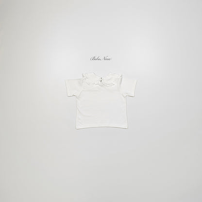[PRE-ORDER] Frill Round Collar T-Shirts