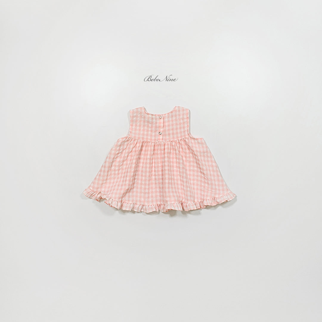 [PRE-ORDER] Check Frill Blouse