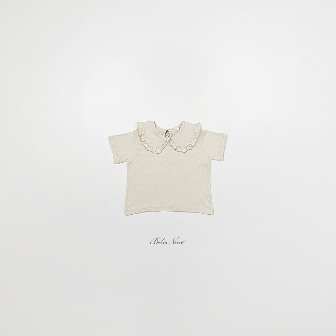[PRE-ORDER] Frill Round Collar T-Shirts