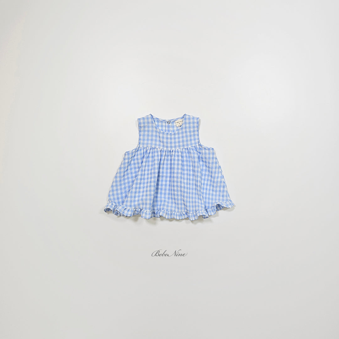[PRE-ORDER] Check Frill Blouse