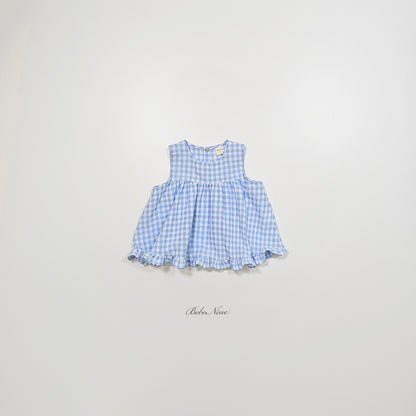 [PRE-ORDER] Check Frill Blouse