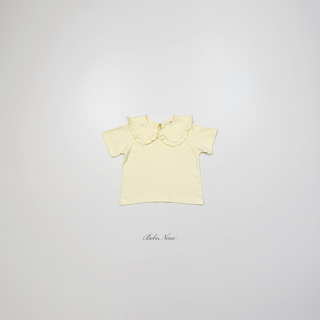 [PRE-ORDER] Frill Round Collar T-Shirts
