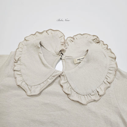 [PRE-ORDER] Frill Round Collar T-Shirts
