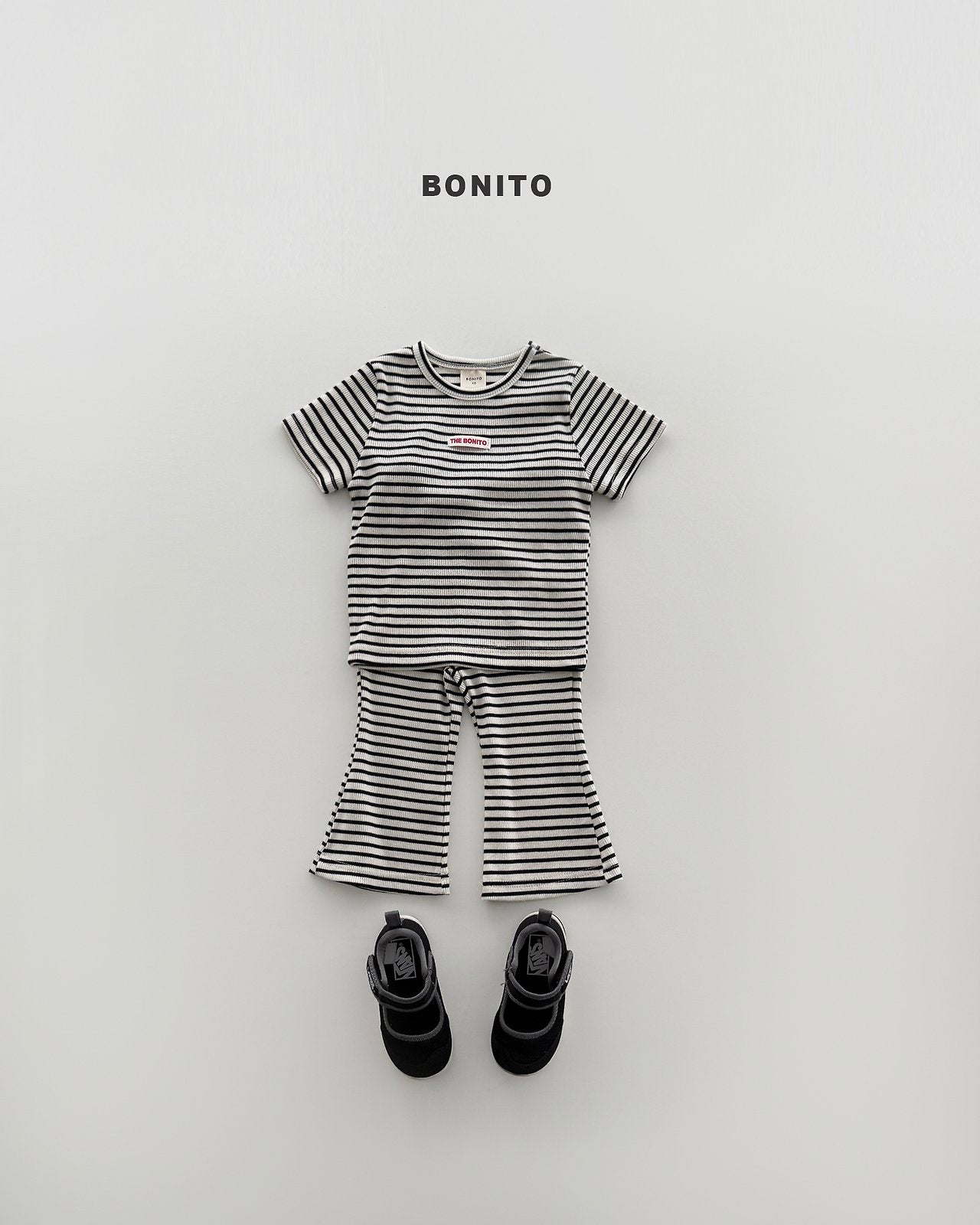[PRE-ORDER] Slim Stripe Top Bottom Set