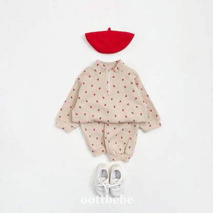 [PRE-ORDER] Sweet Waffle Anorak Top Bottom Set