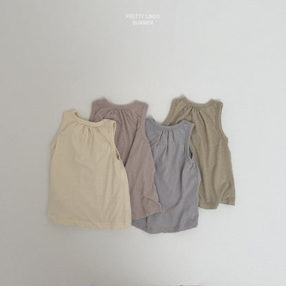 [PRE-ORDER] Shirring Sleeveless T-Shirts