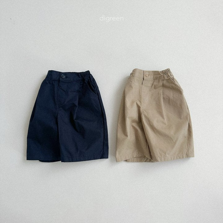 [PRE-ORDER] Cotton Pin-Tuck Bermuda Pants