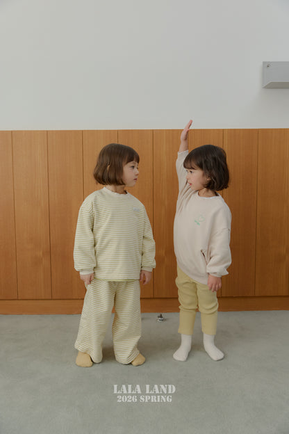 Cozy Ribbed Leggings [Blue, Beige/M(3-4yr)]