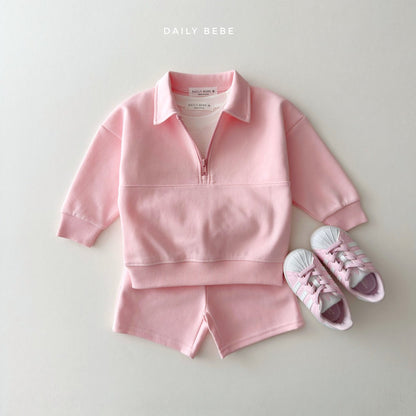 [PRE-ORDER] Half Zip-Up Top Bottom Set