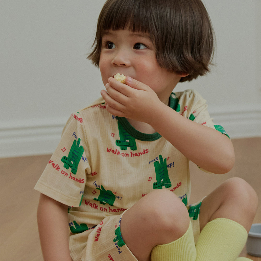 Flip Poly Ribbed Home Wear Set