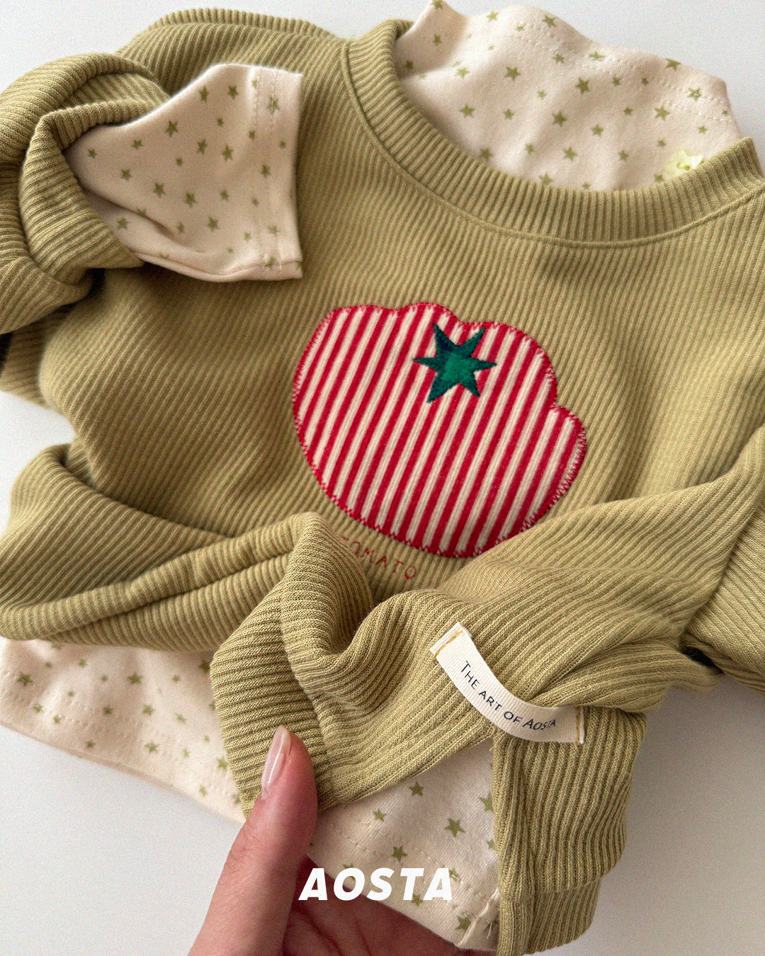 Tomato Sweatshirts [Ivory/M(1-2yr)]