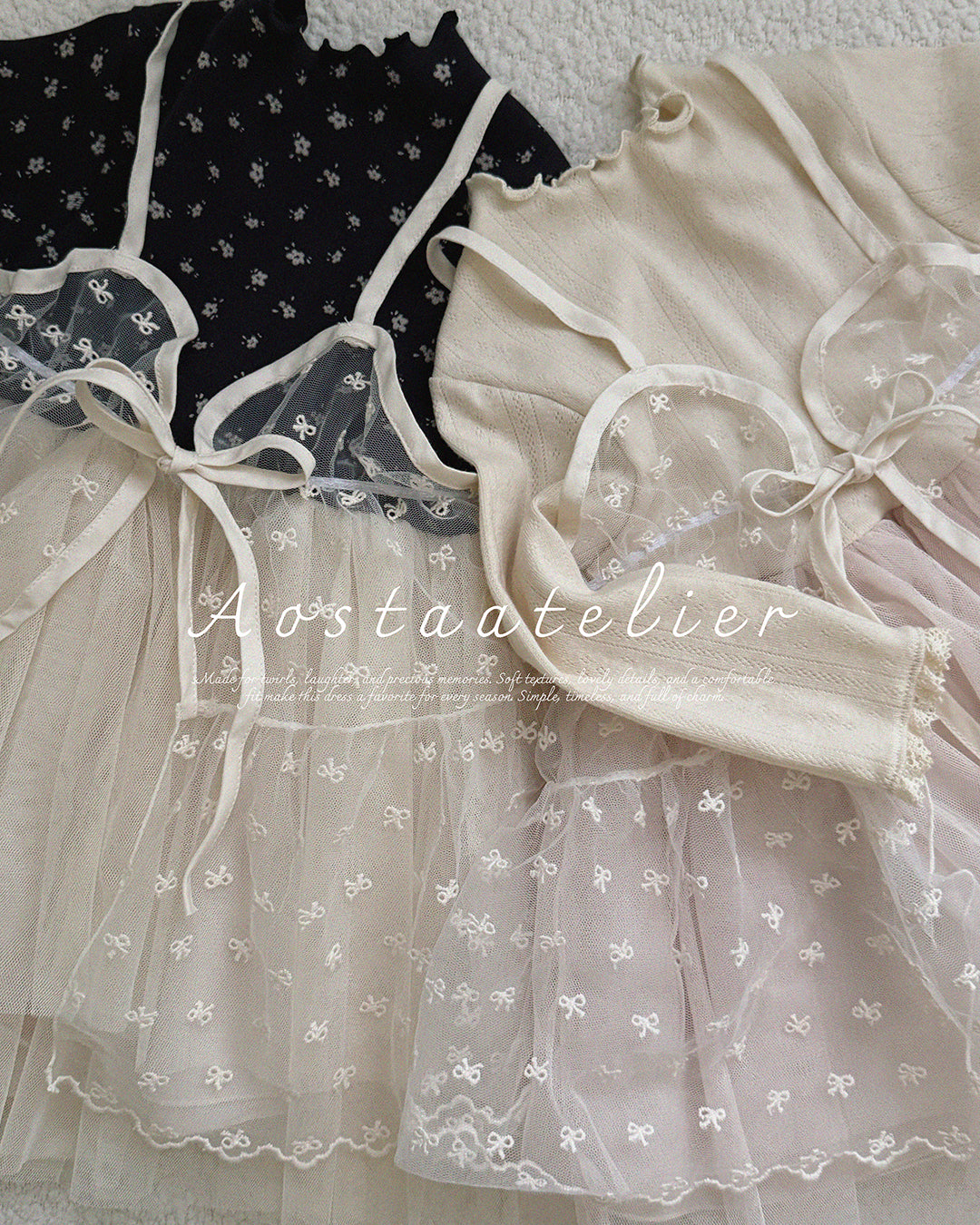 [PRE-ORDER] Lace Ribbon Open Dress