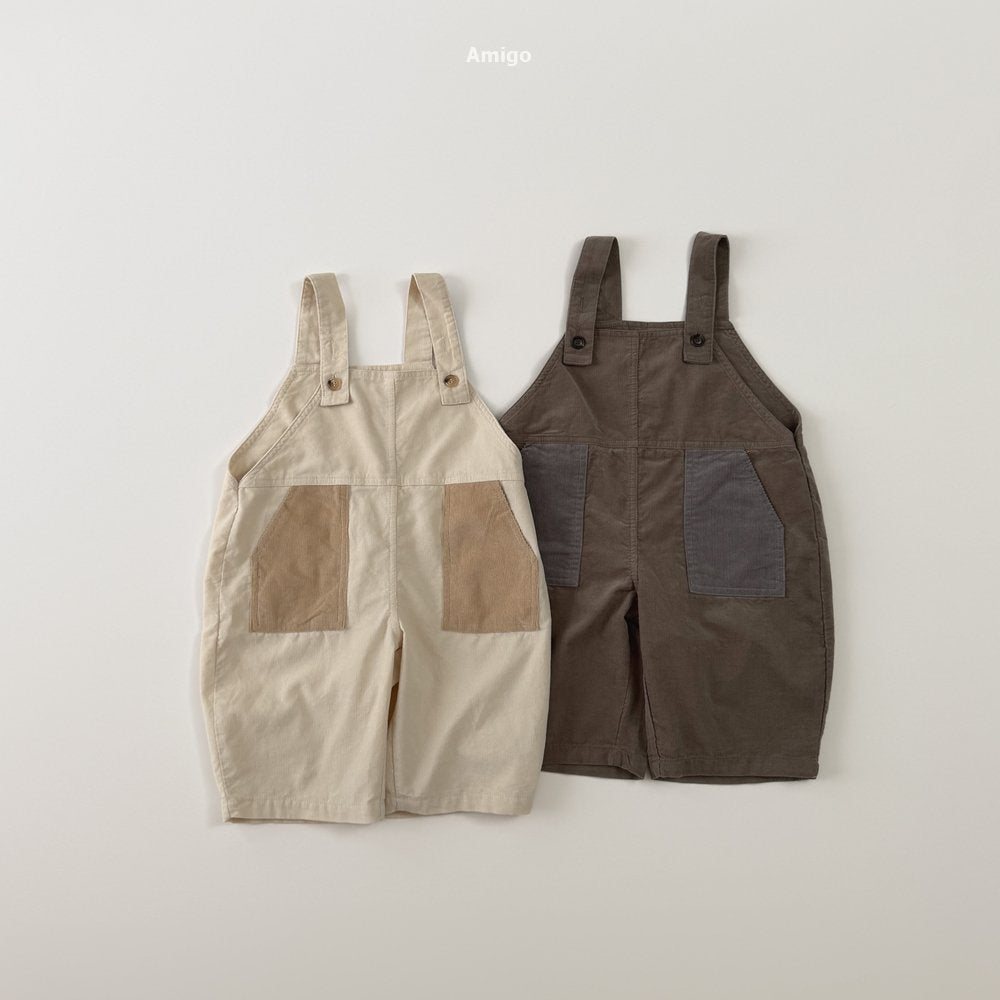 [PRE-ORDER] Corduroy Contrast Overalls