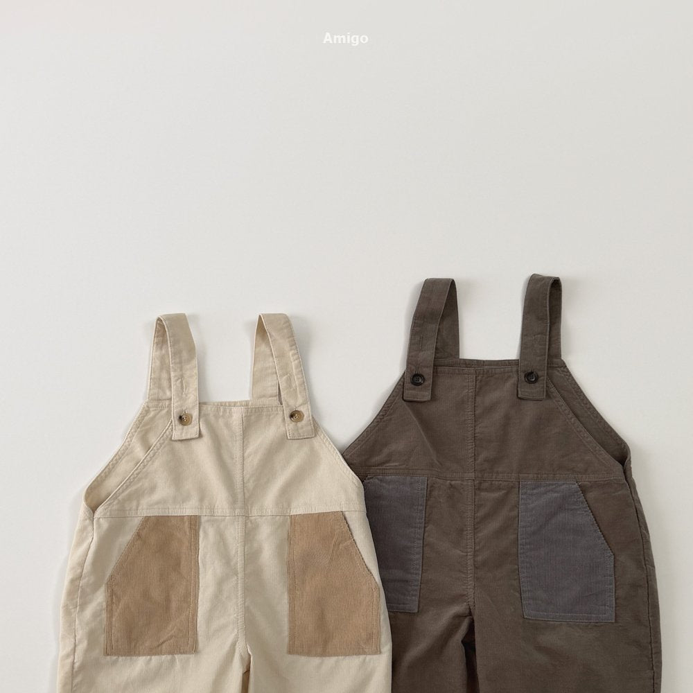 [PRE-ORDER] Corduroy Contrast Overalls
