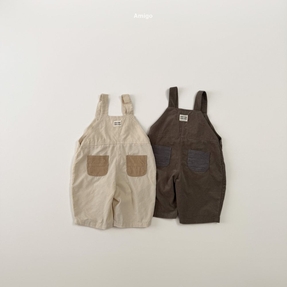 [PRE-ORDER] Corduroy Contrast Overalls