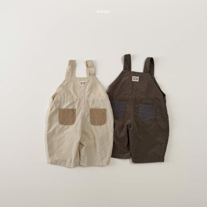 [PRE-ORDER] Corduroy Contrast Overalls