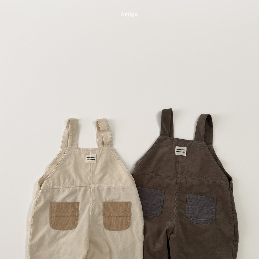 [PRE-ORDER] Corduroy Contrast Overalls