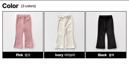 [PRE-ORDER] Boot-Cut Ribbed Mink Pants