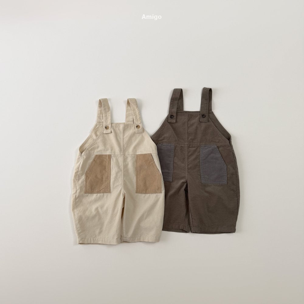 [PRE-ORDER] Corduroy Contrast Overalls